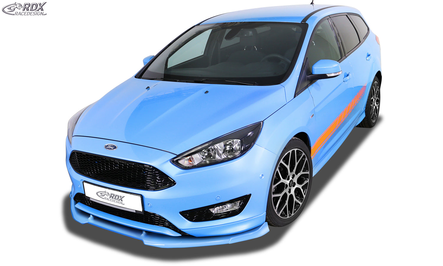 RDX Frontspoilerlippe VARIO-X für FORD Focus 3 ST-Line Facelift (2015+) Frontlippe Front Ansatz Vorne Spoilerlippe
