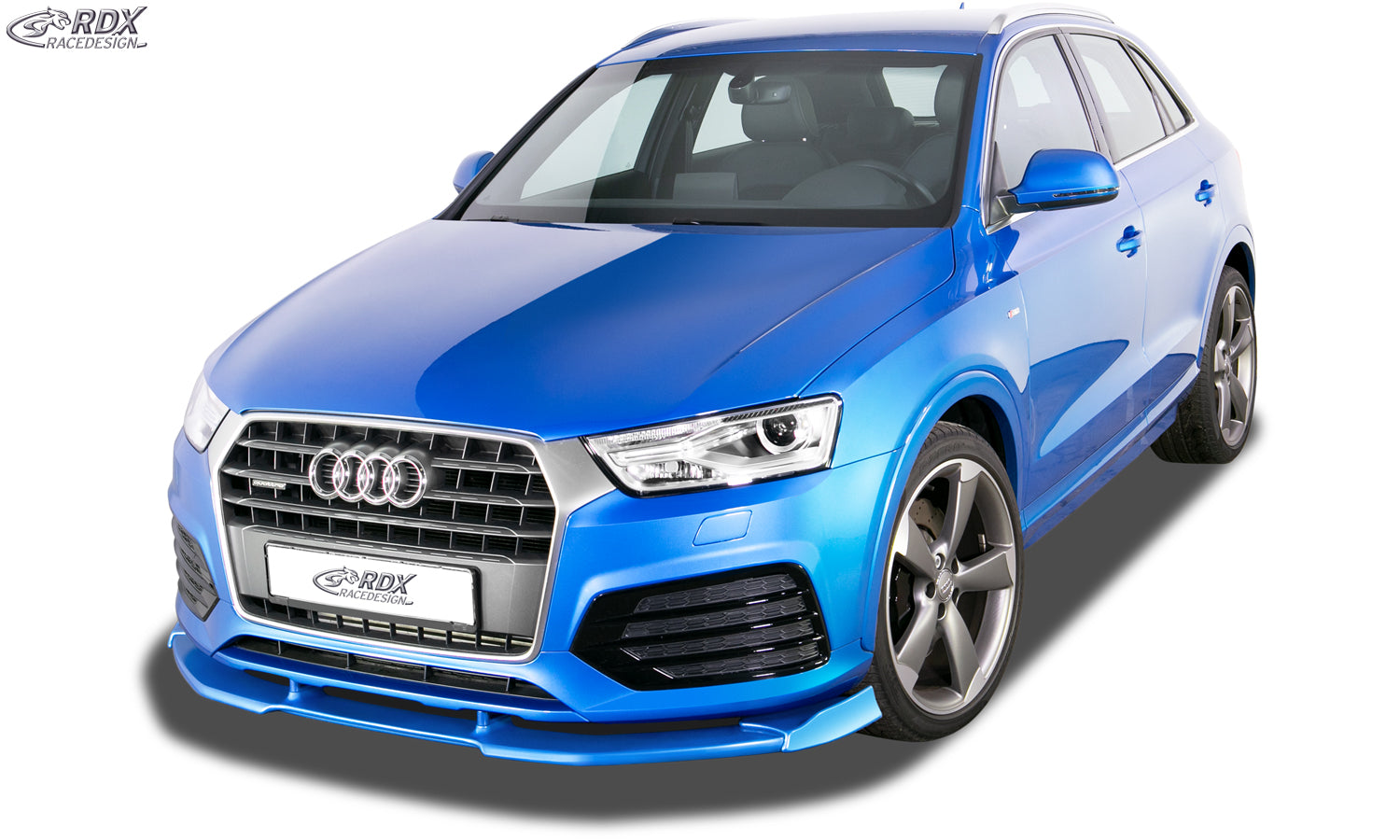 RDX Frontspoilerlippe VARIO-X für AUDI Q3 8U S-Line (2014-2018) Frontlippe Front Ansatz Vorne Spoilerlippe