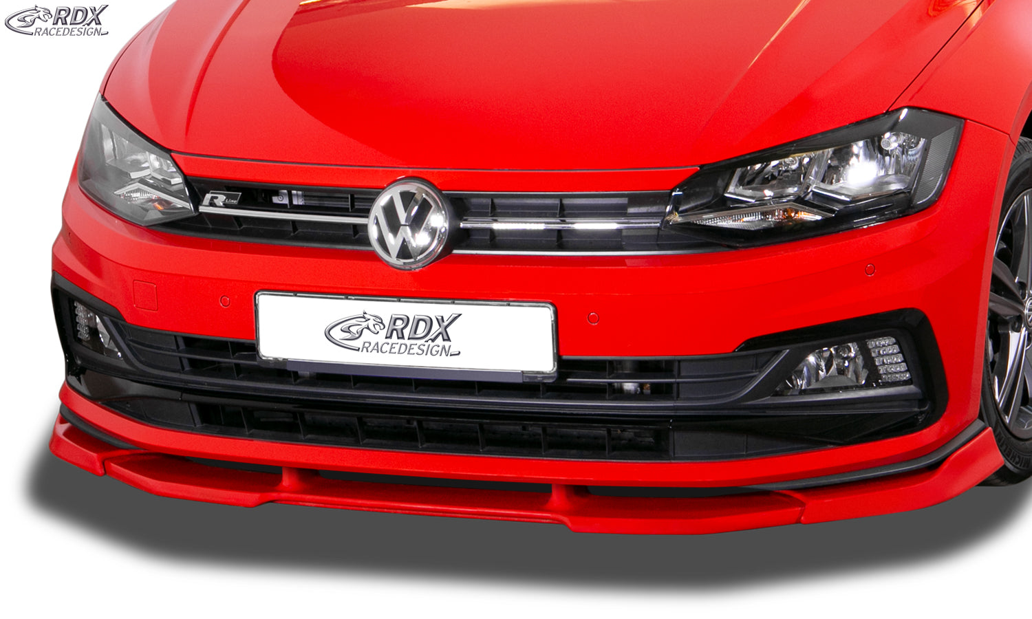 RDX Frontspoilerlippe VARIO-X für VW Polo 2G R-Line & GTI Frontlippe Front Ansatz Vorne Spoilerlippe