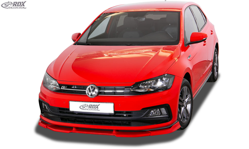 RDX Frontspoilerlippe VARIO-X für VW Polo 2G R-Line & GTI Frontlippe Front Ansatz Vorne Spoilerlippe