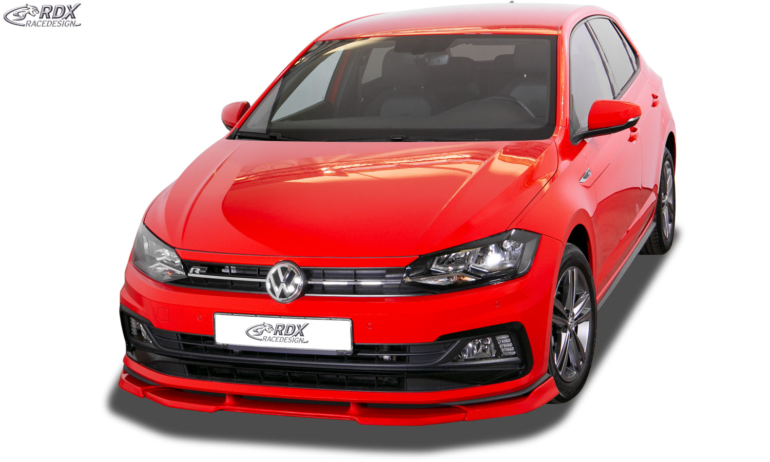 RDX Frontspoilerlippe VARIO-X für VW Polo 2G R-Line & GTI Frontlippe Front Ansatz Vorne Spoilerlippe