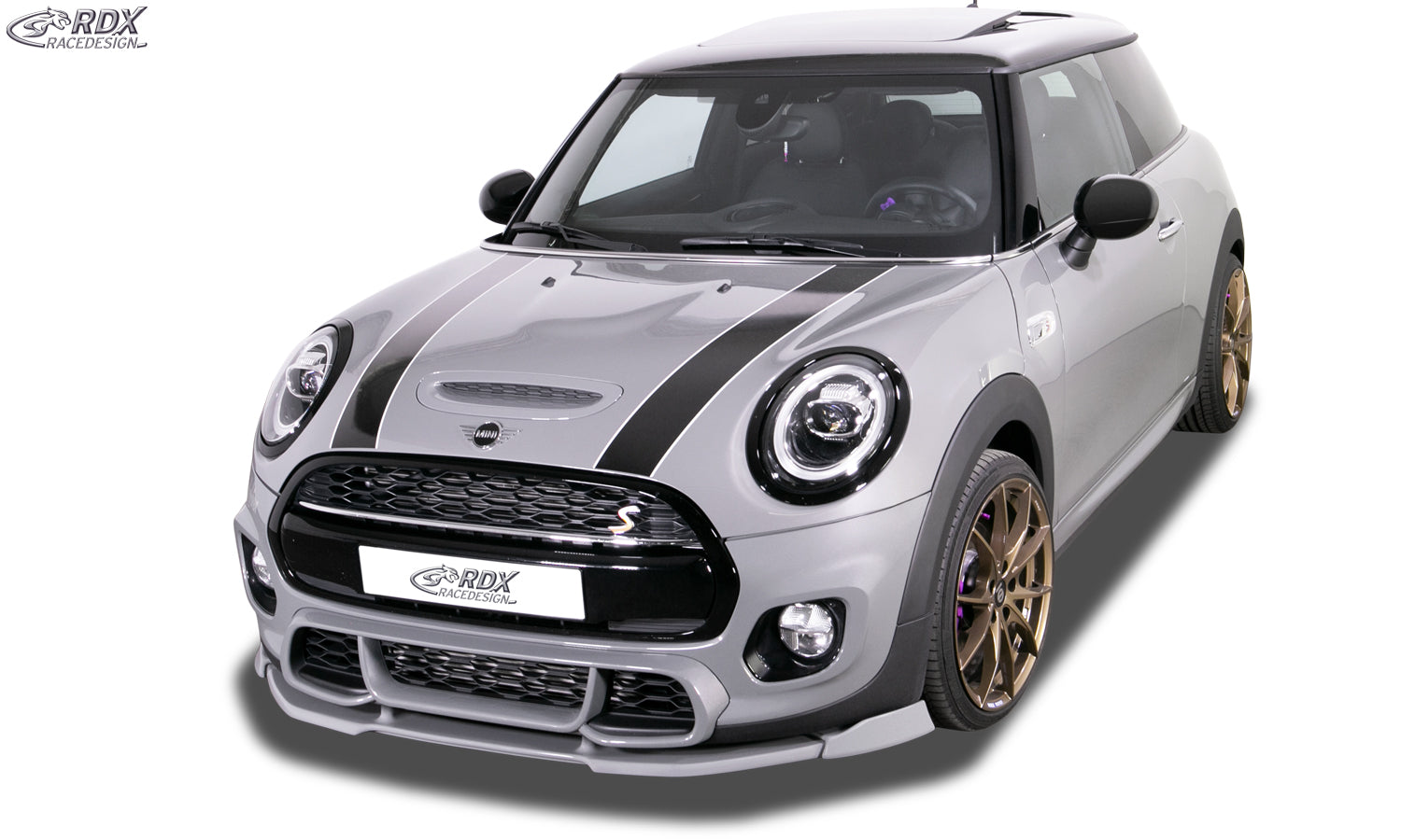 RDX Frontspoilerlippe VARIO-X für MINI Cooper S F55/F56/F57/FML2 2018+ & John Cooper Works 2018+ Frontlippe Front Ansatz Vorne Spoilerlippe