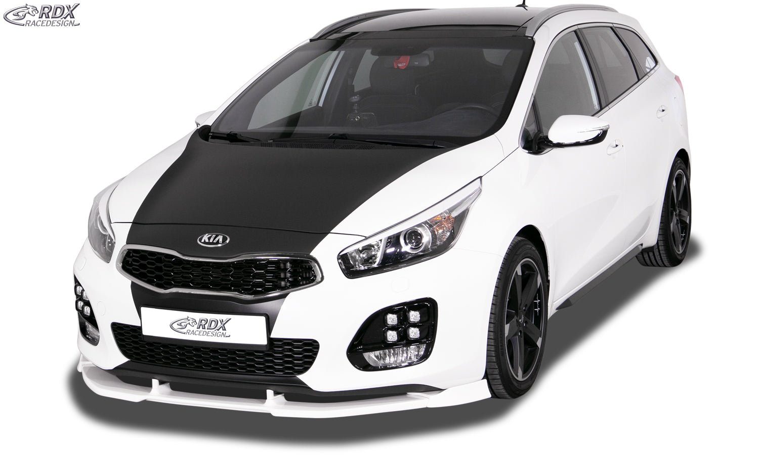 RDX Frontspoilerlippe VARIO-X für KIA Ceed, Ceed SW, Pro Ceed GT & GT-Line Typ JD (2015+) Frontlippe Front Ansatz Vorne Spoilerlippe