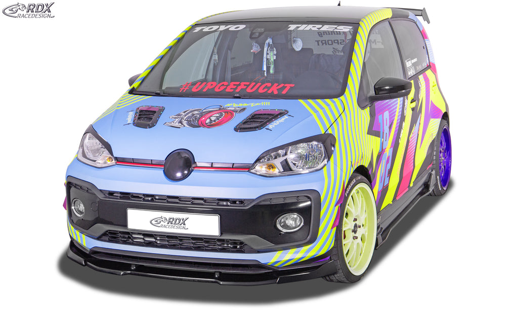 RDX Frontspoilerlippe VARIO-X für VW Up GTI / R-Line 2018+ Frontlippe Front Ansatz Vorne Spoilerlippe