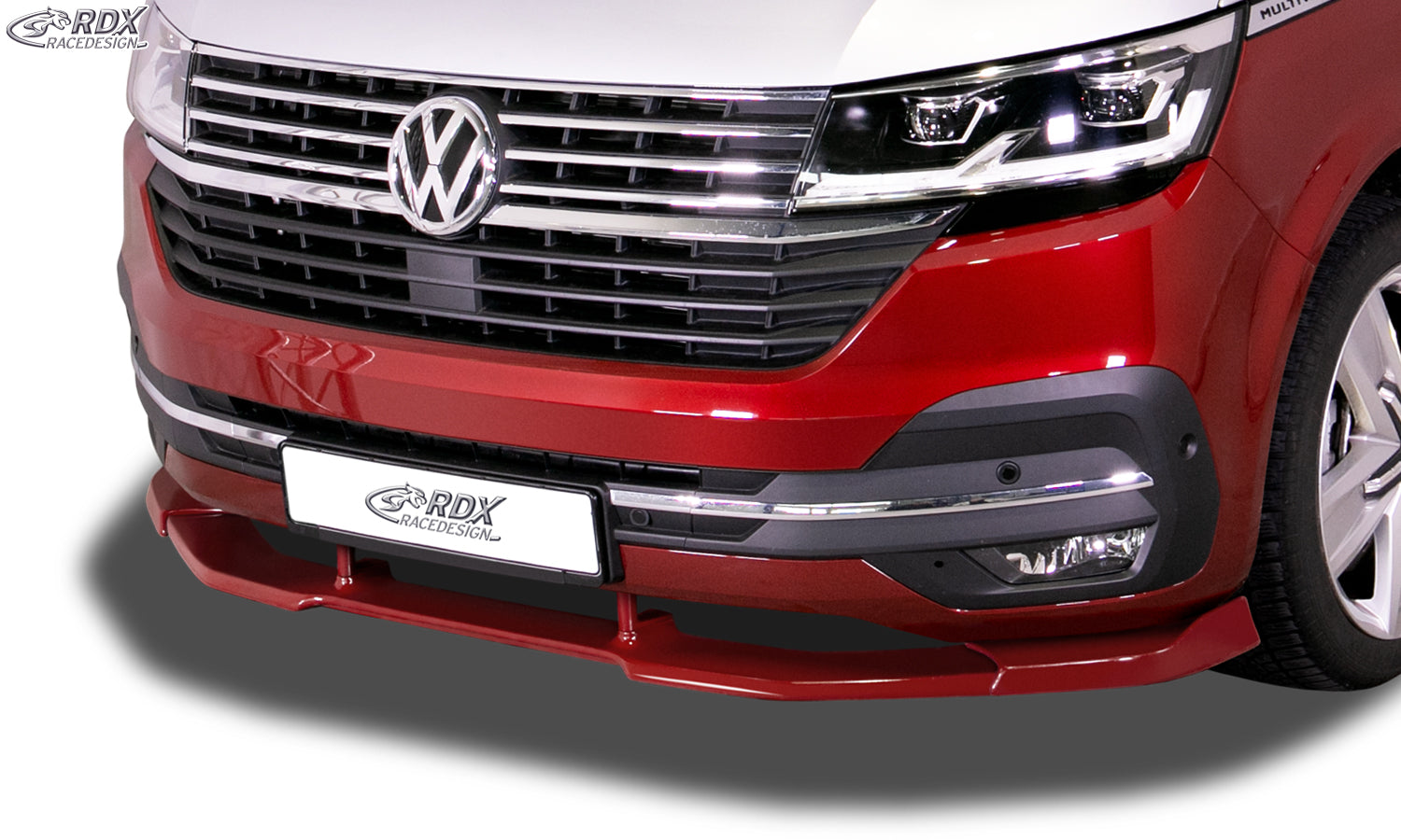 RDX Frontspoilerlippe VARIO-X für VW T6.1 (für werkseitig lackierte und unlackierte Stoßstange) Frontlippe Front Ansatz Vorne Spoilerlippe