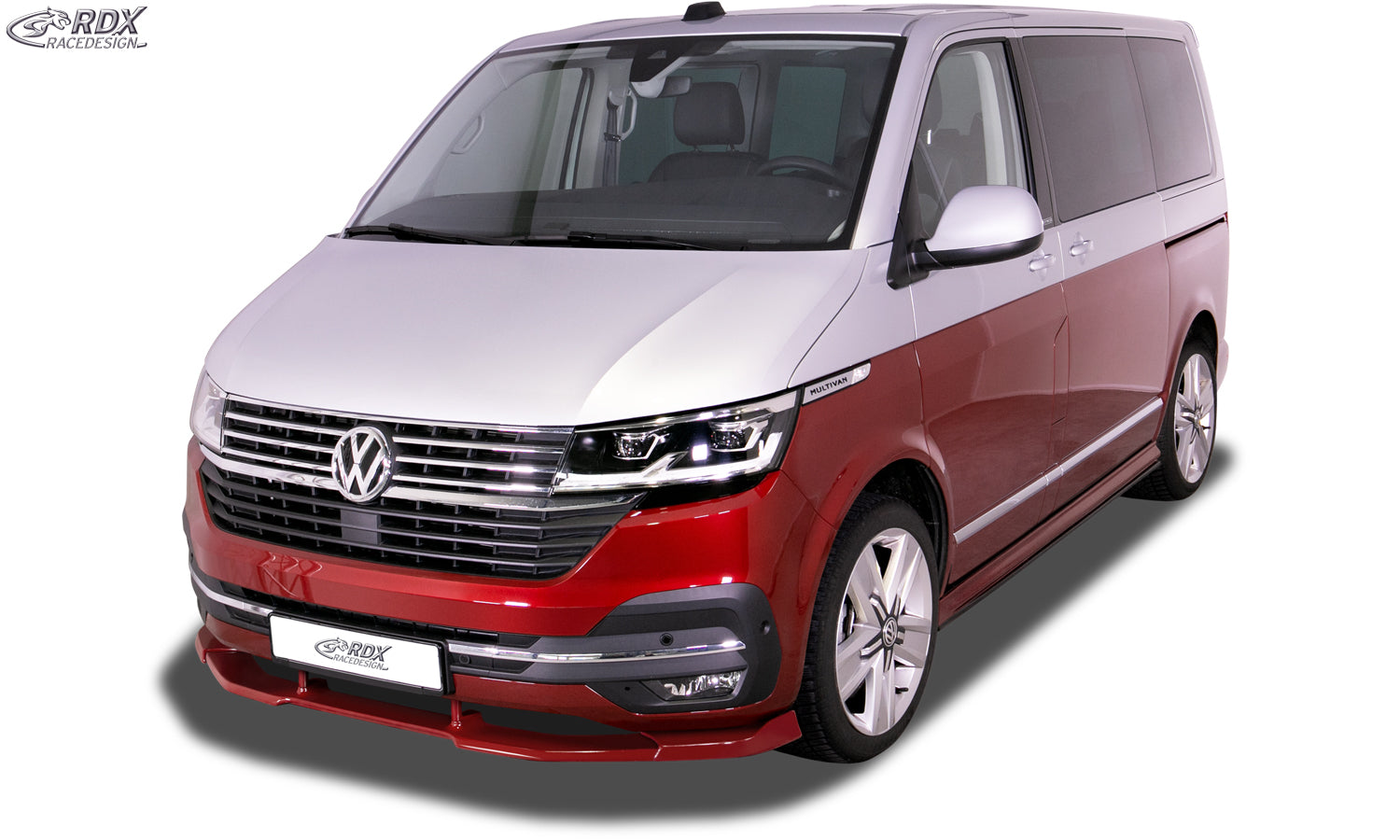 RDX Frontspoilerlippe VARIO-X für VW T6.1 (für werkseitig lackierte und unlackierte Stoßstange) Frontlippe Front Ansatz Vorne Spoilerlippe