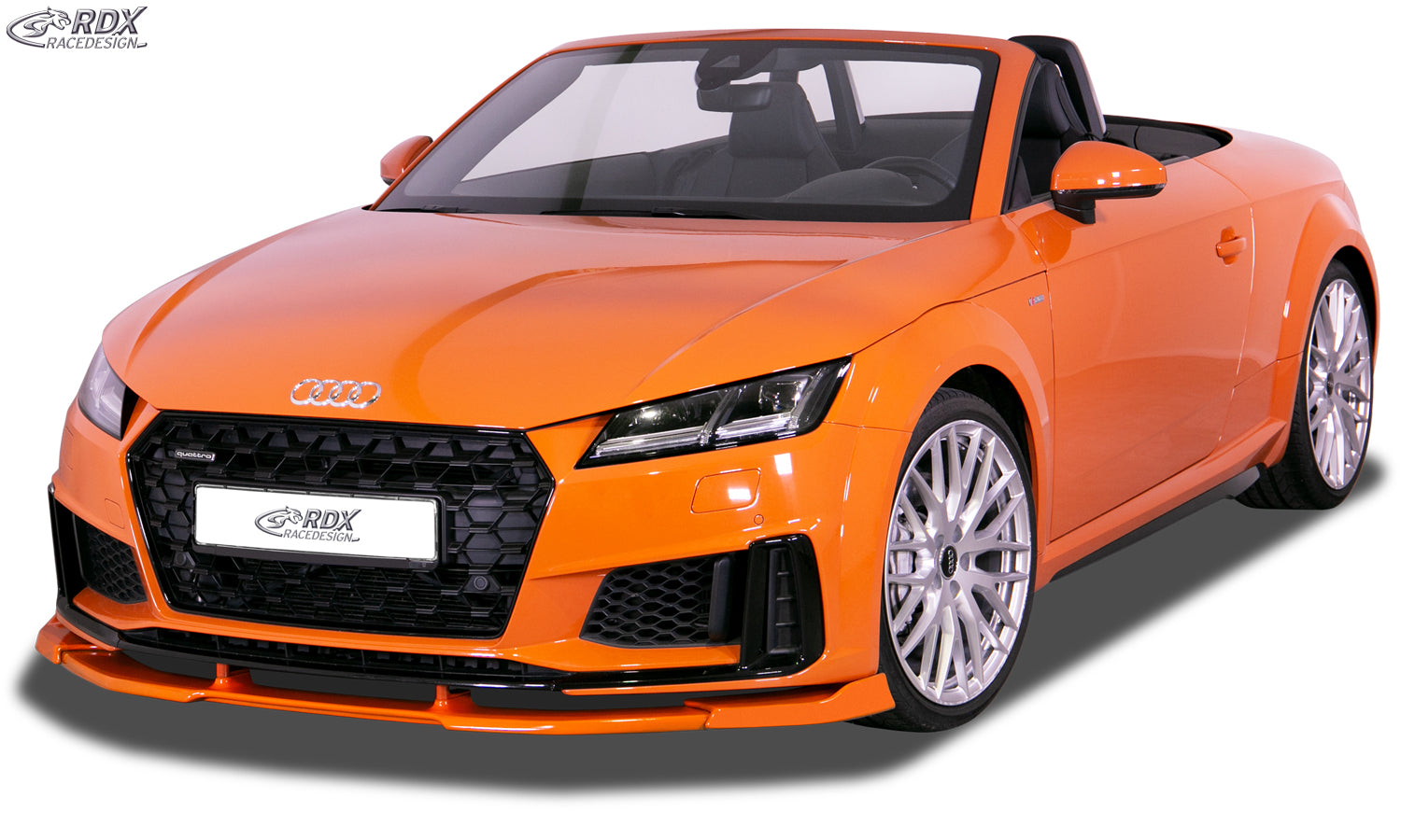 RDX Frontspoilerlippe VARIO-X für AUDI TT (FV/8S) 2018+ (S-Line Frontstoßstange) & TTS Frontlippe Front Ansatz Vorne Spoilerlippe