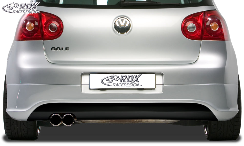 RDX Heckansatz für VW Golf 5 "R32 clean" mit Endrohrausfräsung links Heckschürze Heck