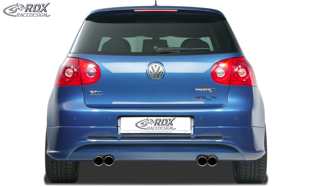 RDX Heckansatz für VW Golf 5 "GTI/R-Five" mit Endrohrausfräsung links & rechts Heckschürze Heck