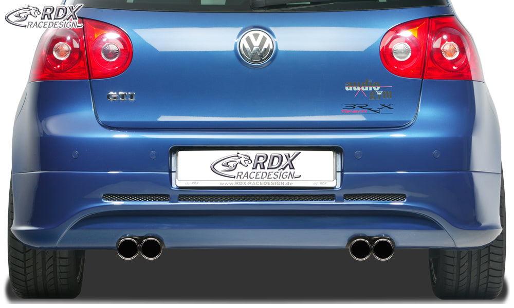 RDX Heckansatz für VW Golf 5 "GTI/R-Five" mit Endrohrausfräsung links & rechts Heckschürze Heck