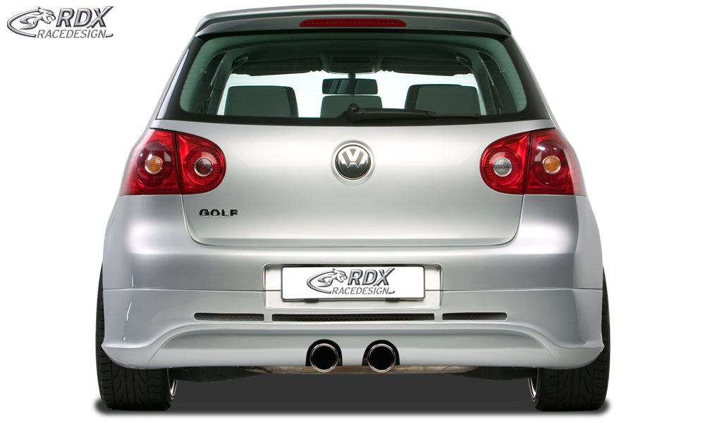 RDX Heckansatz für VW Golf 5 "GTI/R-Five" mit Endrohrausfräsung für R32-Auspuff Heckschürze Heck