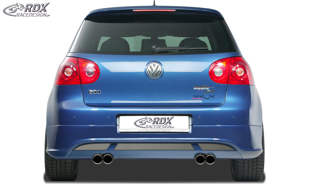 RDX Heckansatz für VW Golf 5 "V2" mit Endrohrausfräsung links & rechts Heckschürze Heck