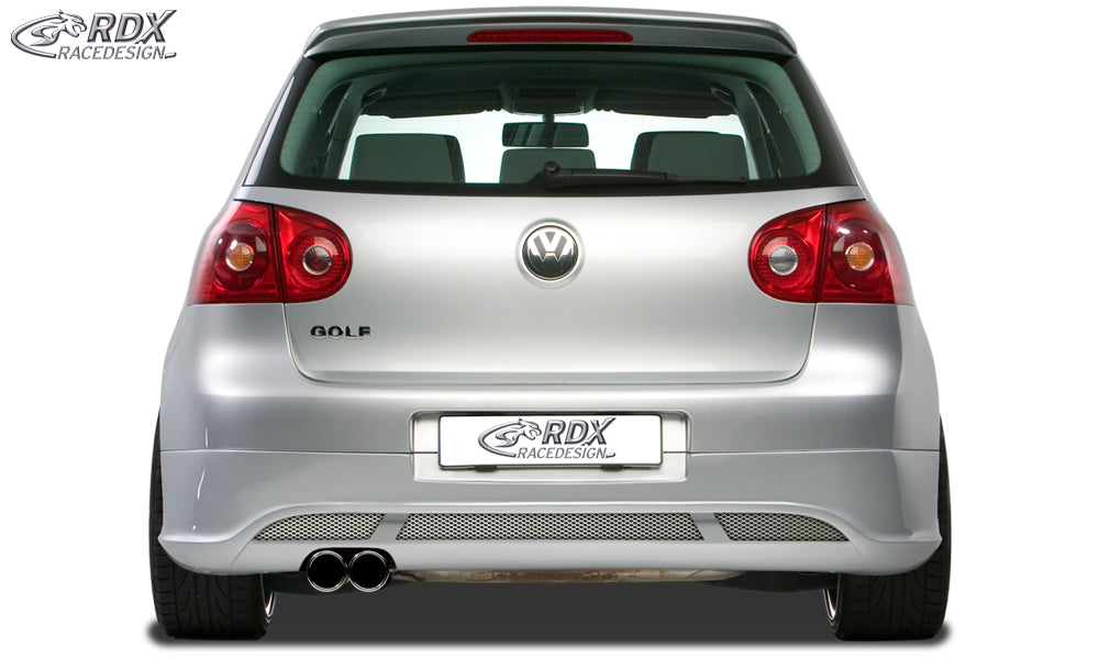 RDX Heckansatz für VW Golf 5 "V2" mit Endrohrausfräsung links Heckschürze Heck