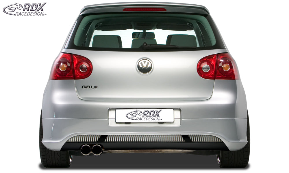 RDX Heckansatz für VW Golf 5 "V2" mit Endrohrausfräsung links Heckschürze Heck