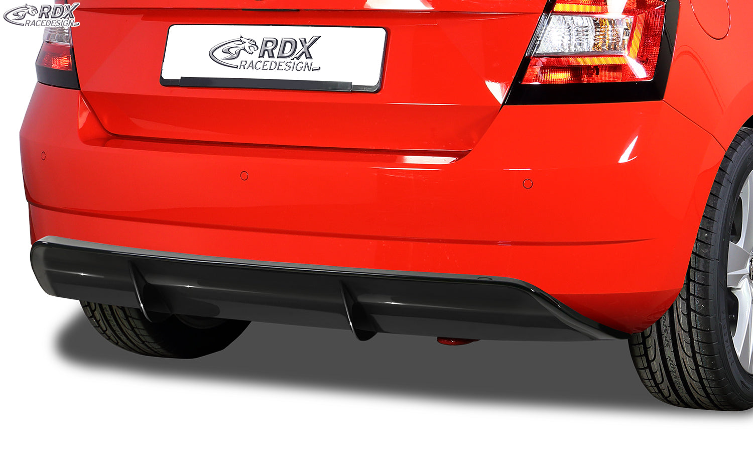 RDX Heckansatz für SKODA Fabia 3 (5J/NJ) 2014-2019 Diffusor Heckblende Heckdiffusor