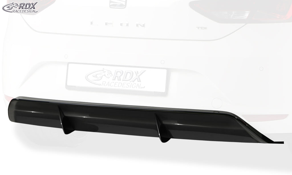 RDX Heckansatz für SEAT Leon 5F / Leon 5F SC Diffusor Heckblende Heckdiffusor