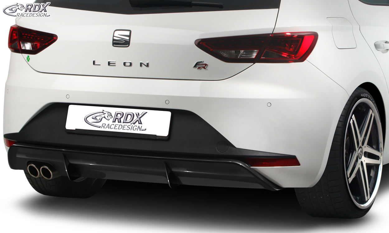 RDX Heckansatz für SEAT Leon 5F FR / Leon 5F SC FR Diffusor Heckblende Heckdiffusor