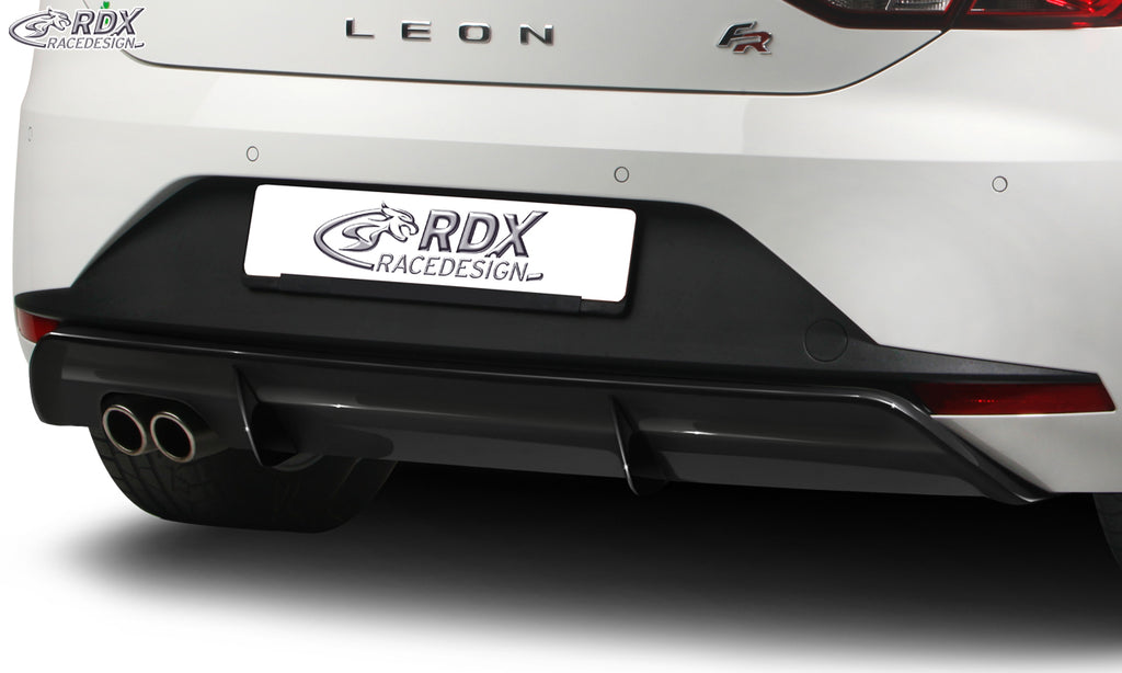 RDX Heckansatz für SEAT Leon 5F FR / Leon 5F SC FR Diffusor Heckblende Heckdiffusor