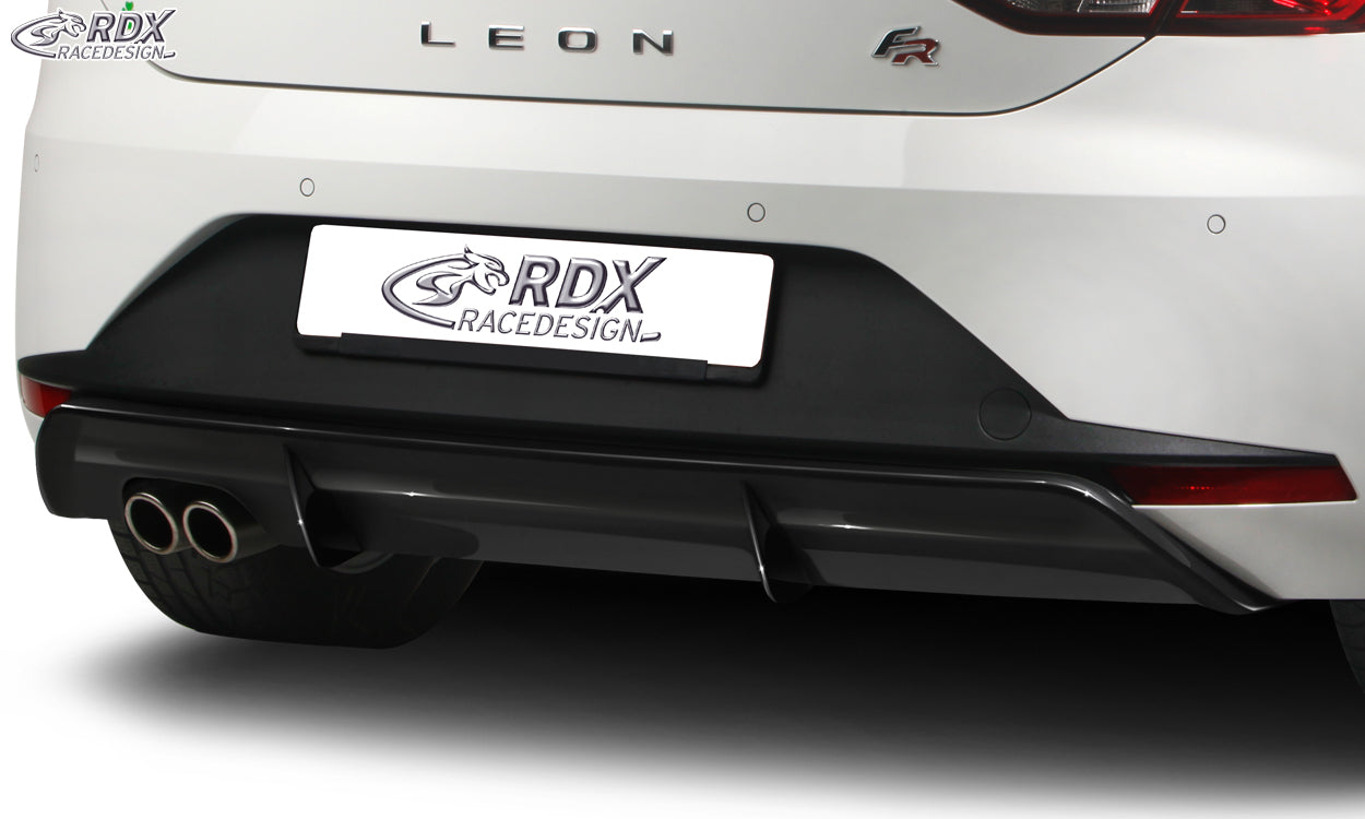 RDX Heckansatz für SEAT Leon 5F FR / Leon 5F SC FR Diffusor Heckblende Heckdiffusor