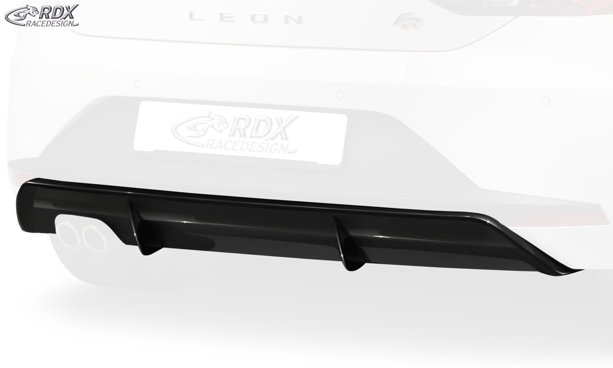 RDX Heckansatz für SEAT Leon 5F FR / Leon 5F SC FR Diffusor Heckblende Heckdiffusor