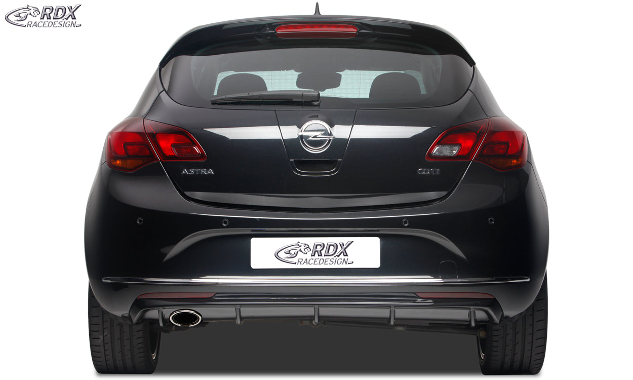 RDX Heckansatz für OPEL Astra J Diffusor Heckblende Heckdiffusor
