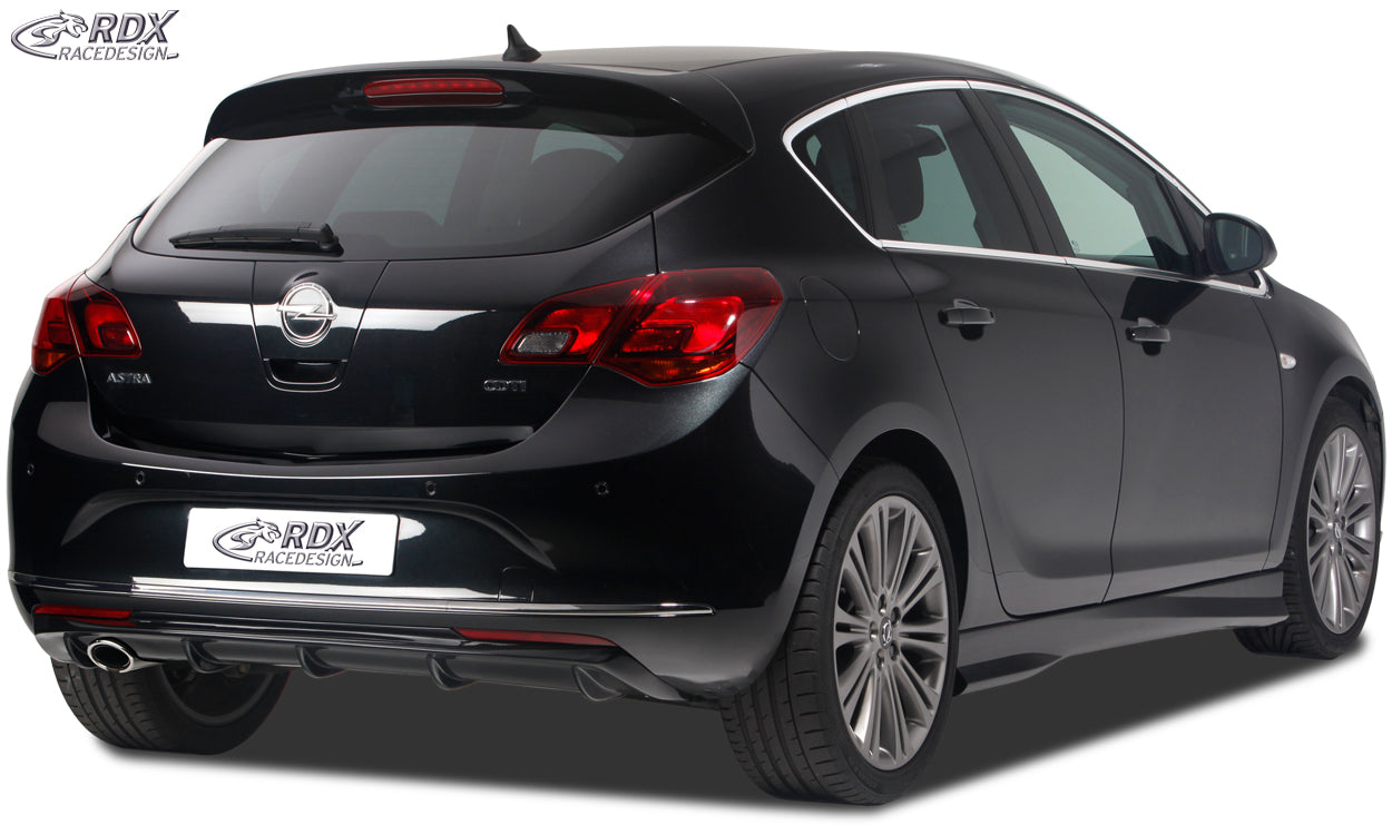 RDX Heckansatz für OPEL Astra J Diffusor Heckblende Heckdiffusor