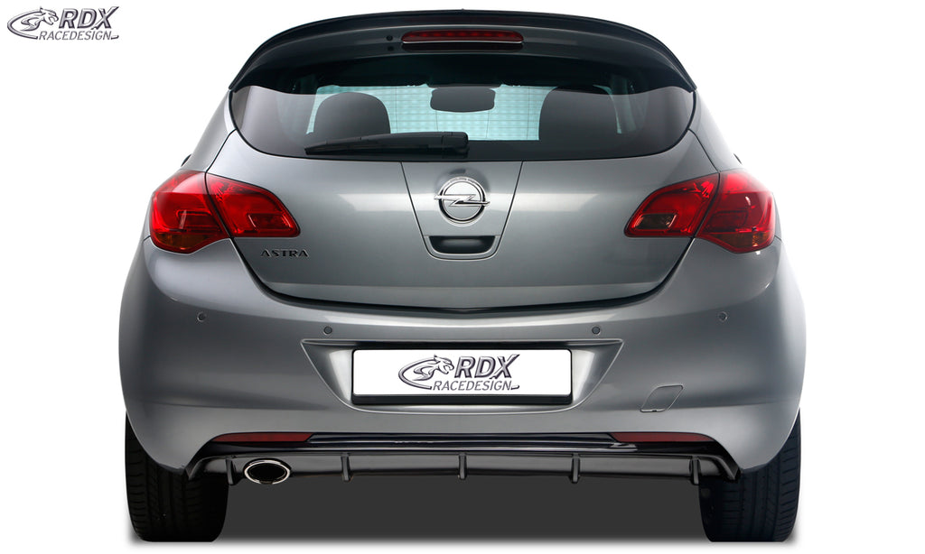 RDX Heckansatz für OPEL Astra J Diffusor Heckblende Heckdiffusor