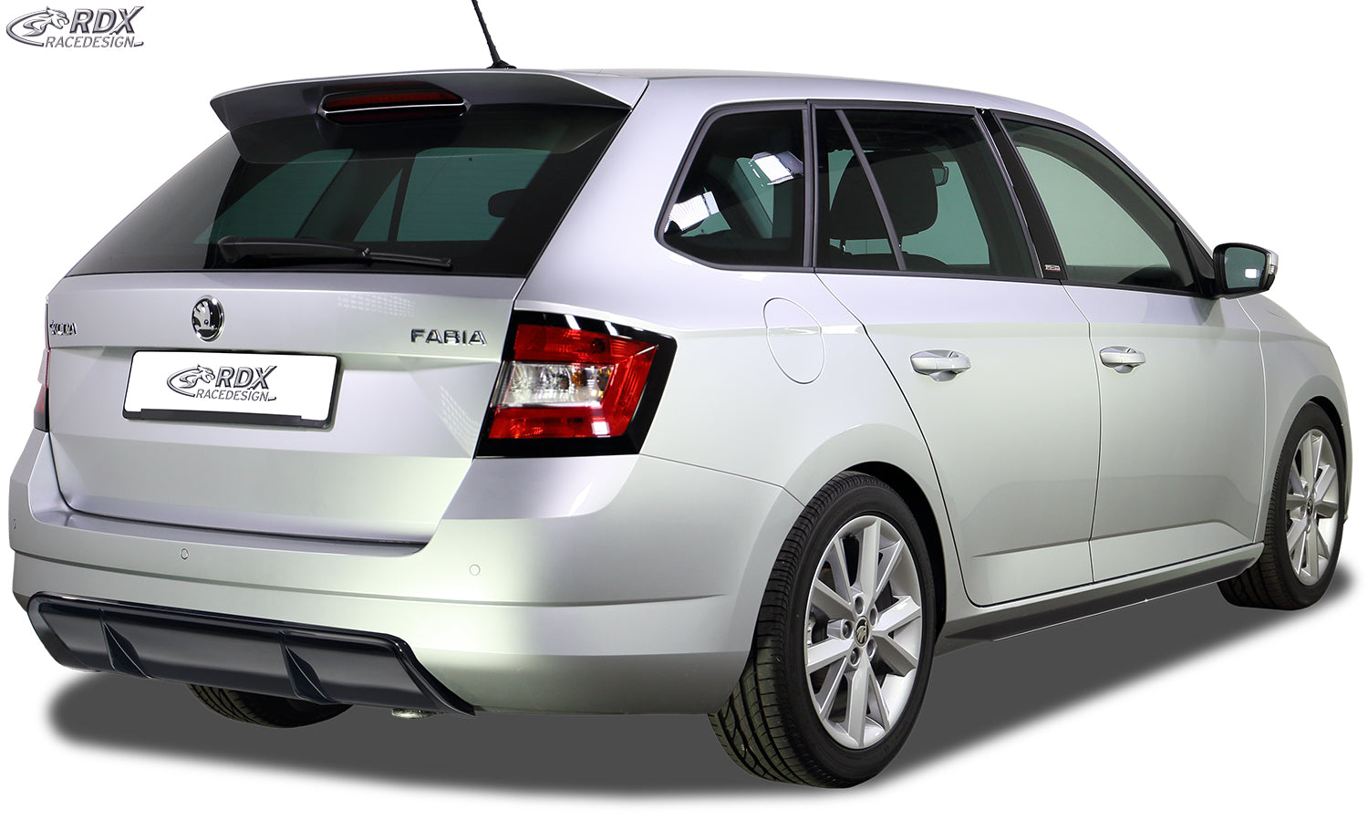 RDX Heckansatz für SKODA Fabia 3 Combi (5J/NJ) 2014-2019 Diffusor Heckblende Heckdiffusor