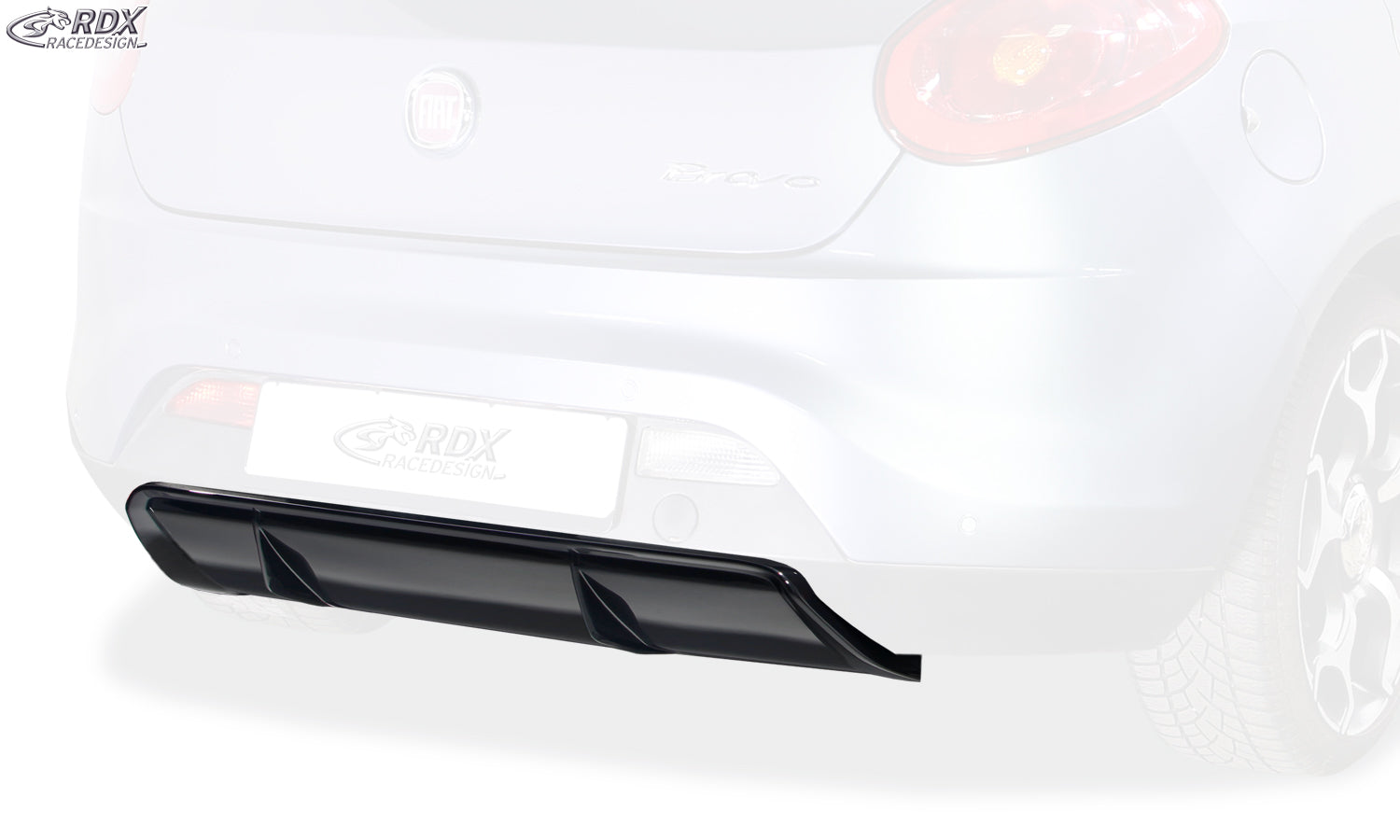 RDX Heckansatz für FIAT Bravo (198) Diffusor Heckblende Heckdiffusor