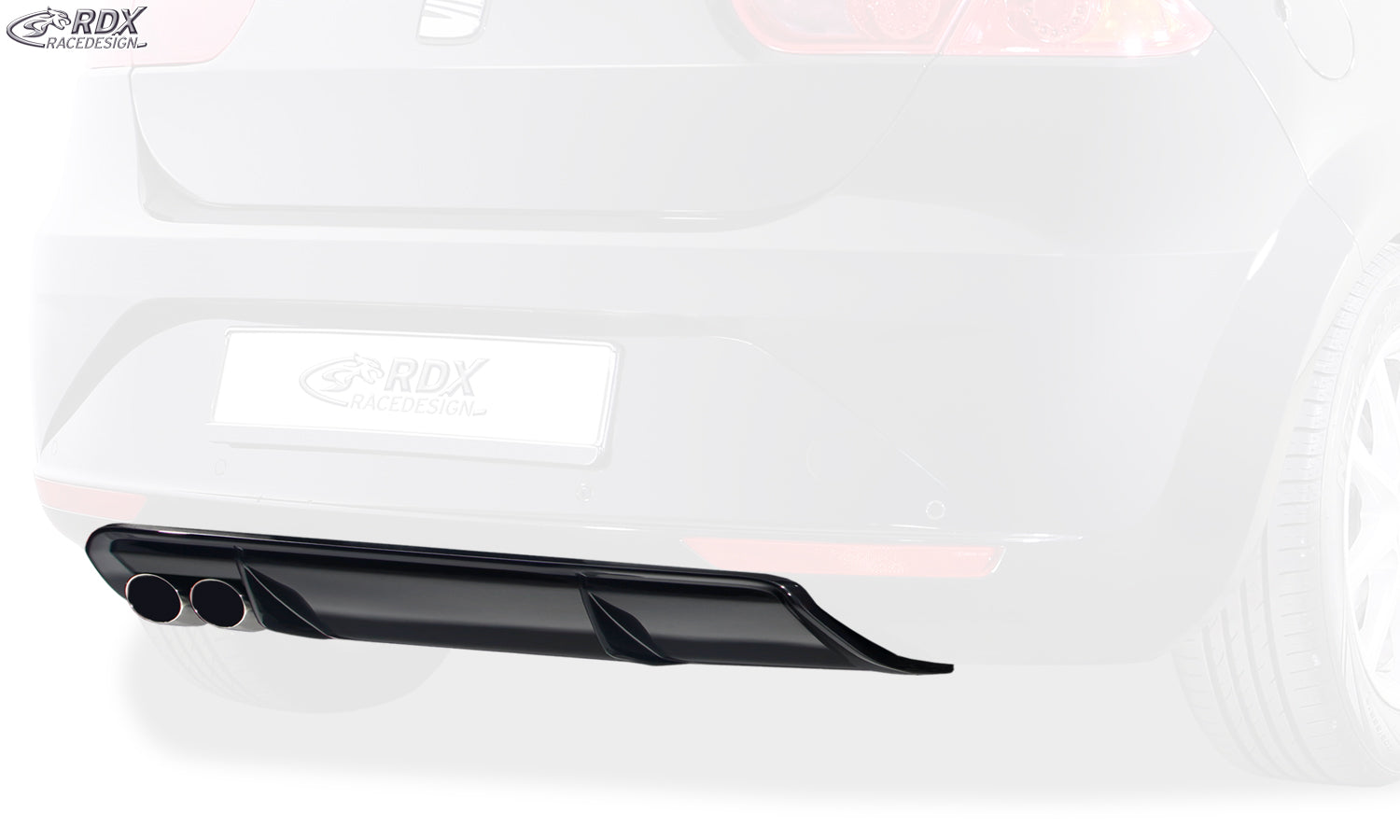 RDX Heckansatz für SEAT Leon 1P Facelift (2009+) Diffusor Heckblende Heckdiffusor
