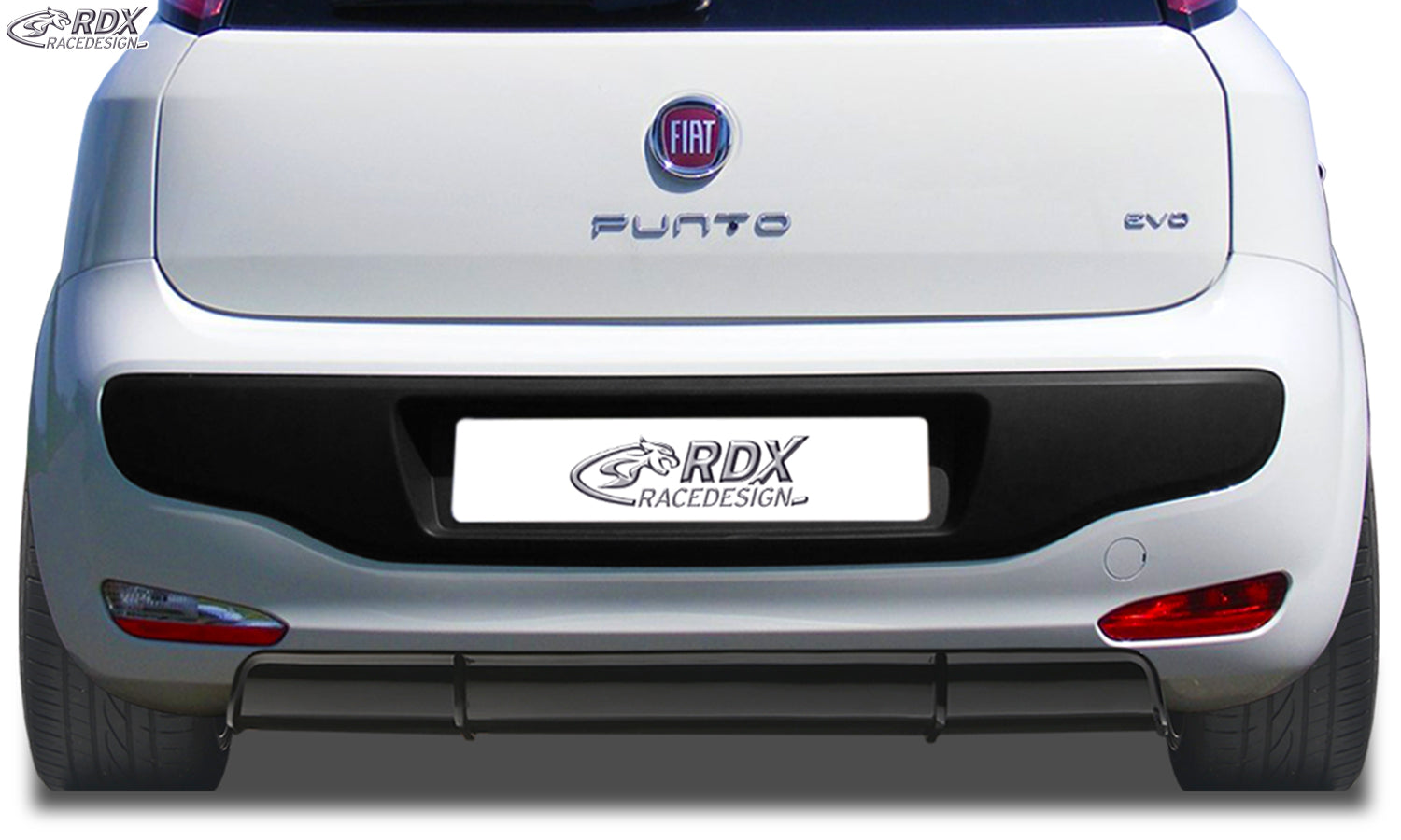 RDX Heckansatz für FIAT Punto Evo Diffusor Heckblende Heckdiffusor