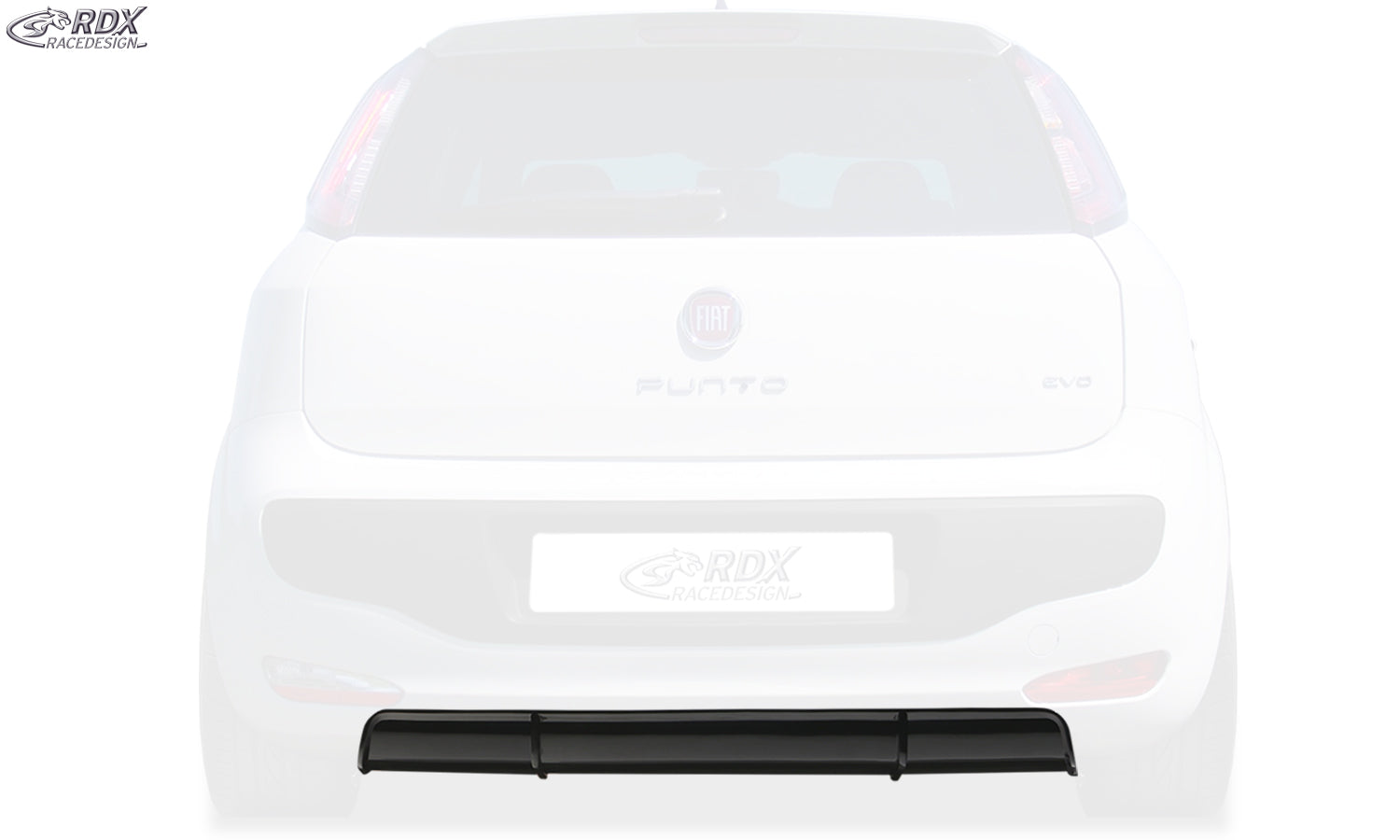 RDX Heckansatz für FIAT Punto Evo Diffusor Heckblende Heckdiffusor