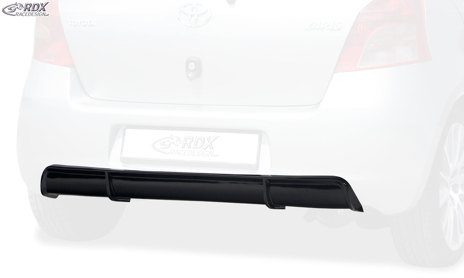 RDX Heckansatz für TOYOTA Yaris P9 / XP9 / XP9F (2005-2009) Diffusor Heckblende Heckdiffusor