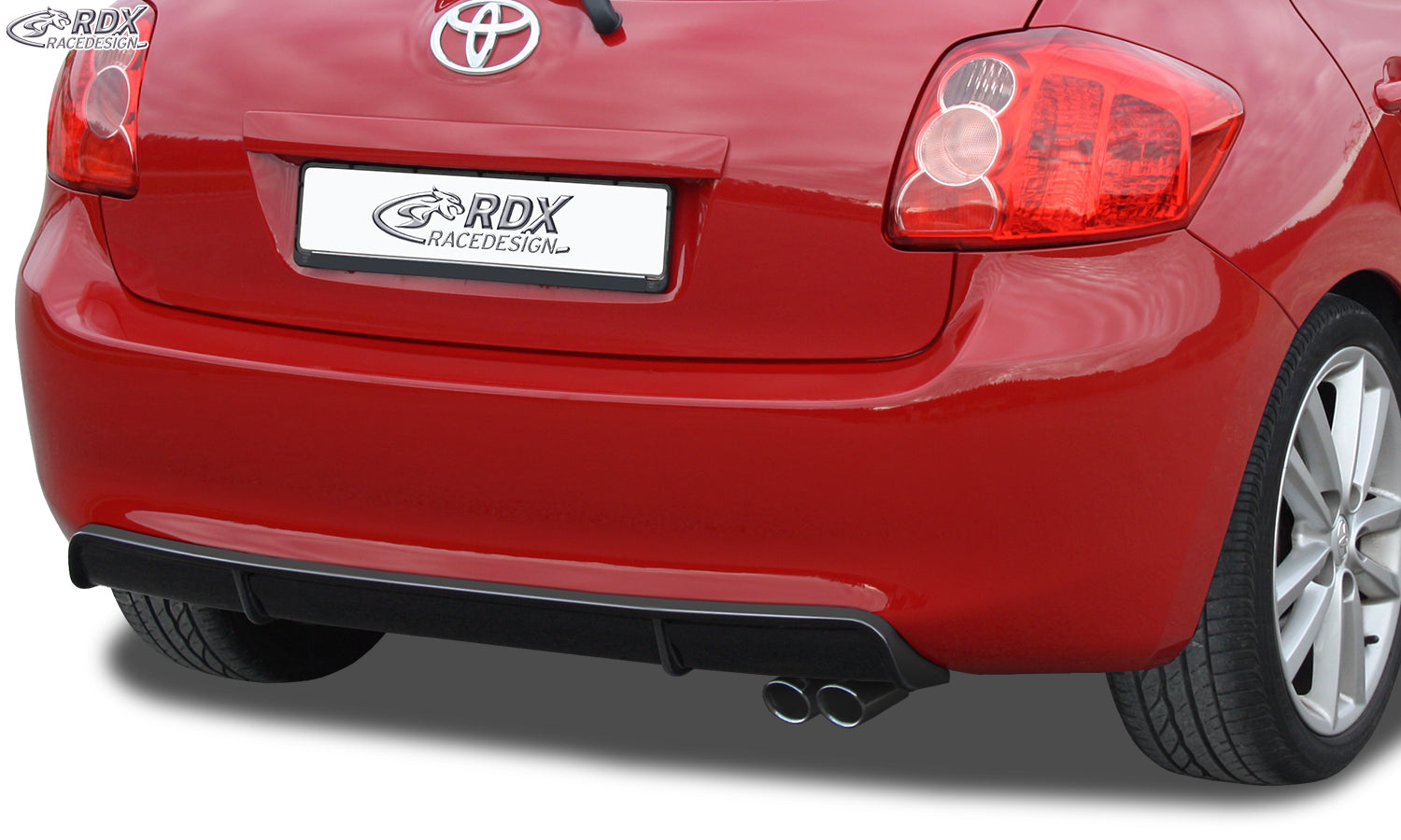 RDX Heckansatz für TOYOTA Auris E150 (-2010) Diffusor Heckblende Heckdiffusor