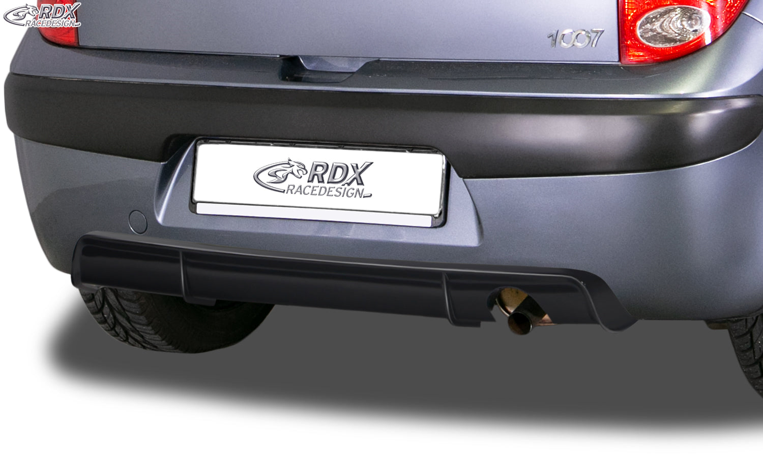 RDX Heckansatz für PEUGEOT 1007 Diffusor Heckblende Heckdiffusor