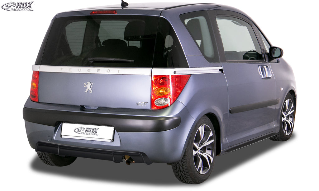 RDX Heckansatz für PEUGEOT 1007 Diffusor Heckblende Heckdiffusor