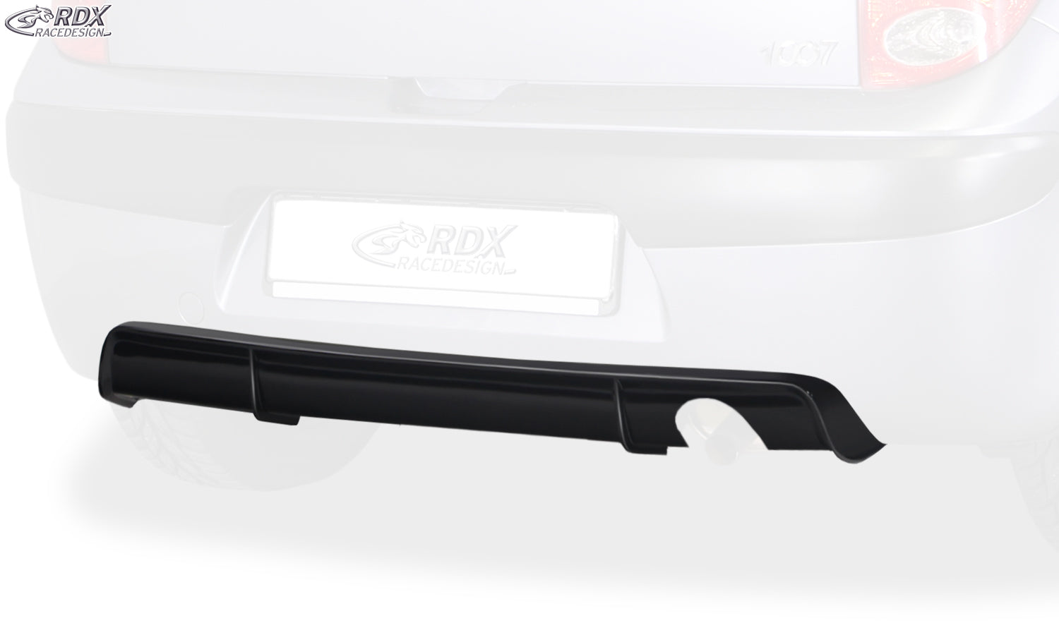 RDX Heckansatz für PEUGEOT 1007 Diffusor Heckblende Heckdiffusor