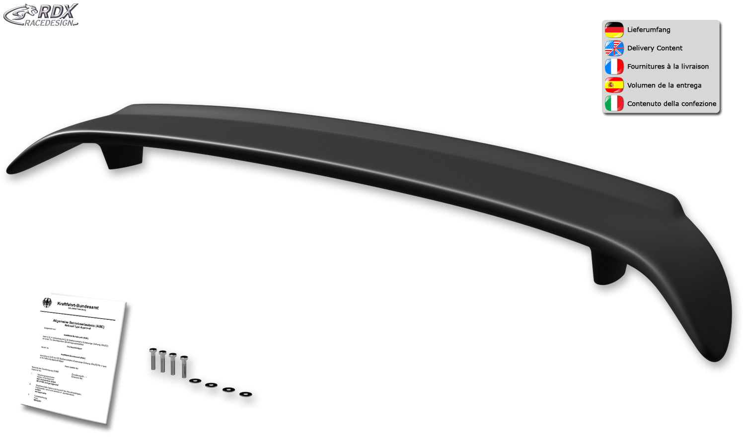 RDX Heckspoiler für VW ID.7 (ED / 2023-heute) Heckflügel Spoiler
