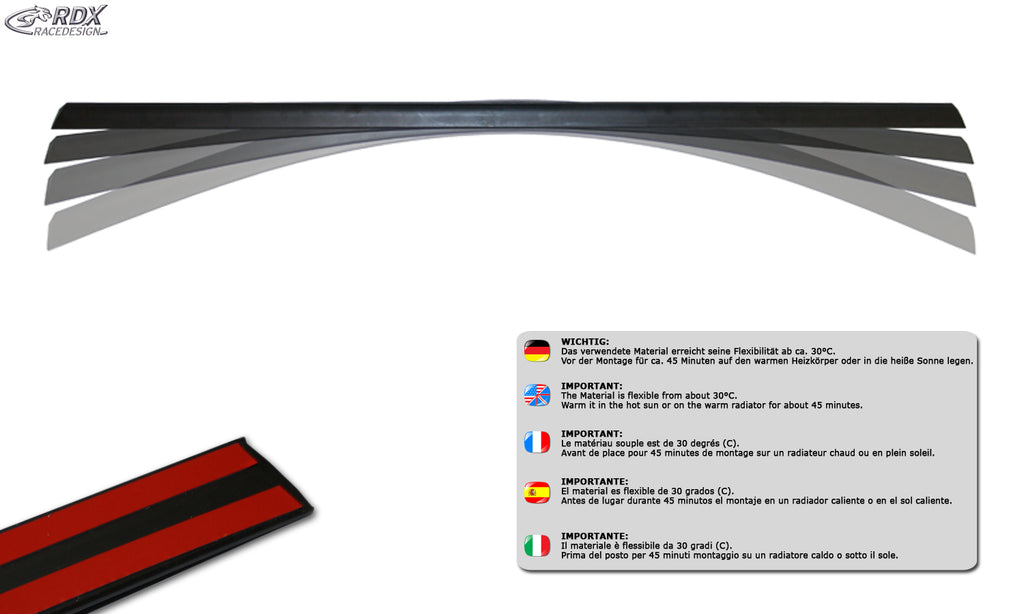 RDX Hecklippe für AUDI A8 D5 F8 Heckklappenspoiler Heckspoiler