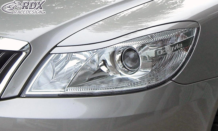 RDX Scheinwerferblenden für SKODA Octavia 2 / 1Z Facelift 2008+ Böser Blick
