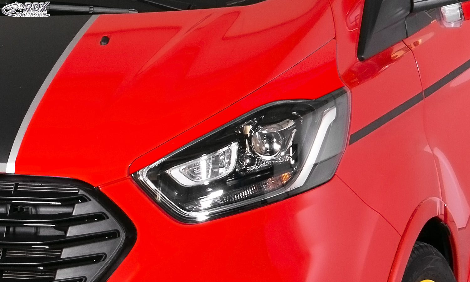 RDX Scheinwerferblenden für FORD Transit Custom & Tourneo Custom (2018+) Böser Blick