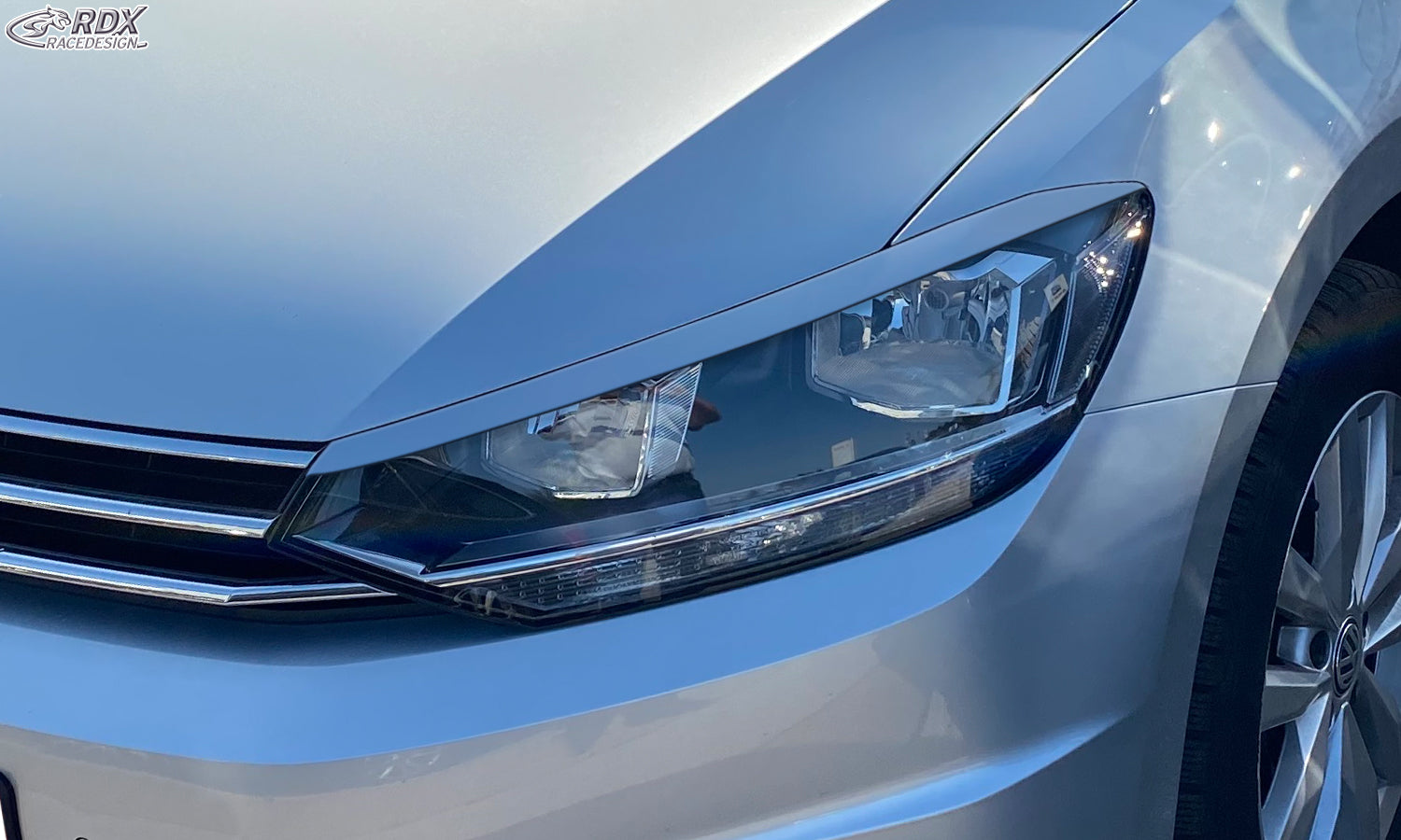 RDX Scheinwerferblenden für VW Touran 5T (2015+) nur für Halogen-Scheinwerfer) Böser Blick