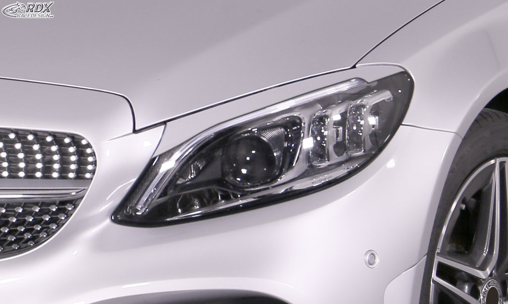 RDX Scheinwerferblenden für MERCEDES C-Klasse W205, S205, C205 (2014+) Böser Blick