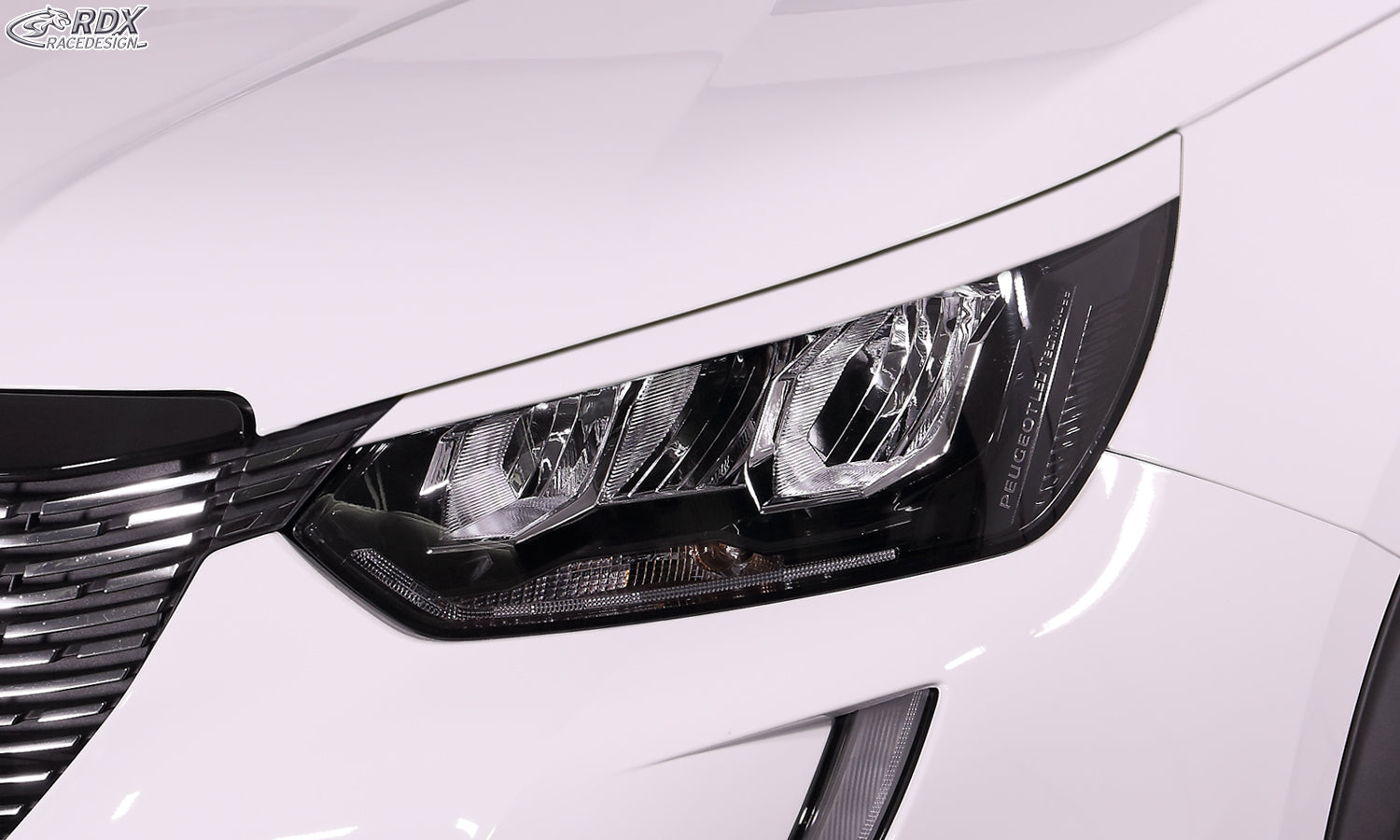 RDX Scheinwerferblenden für PEUGEOT 208 & 2008 (U / 2019+) Böser Blick