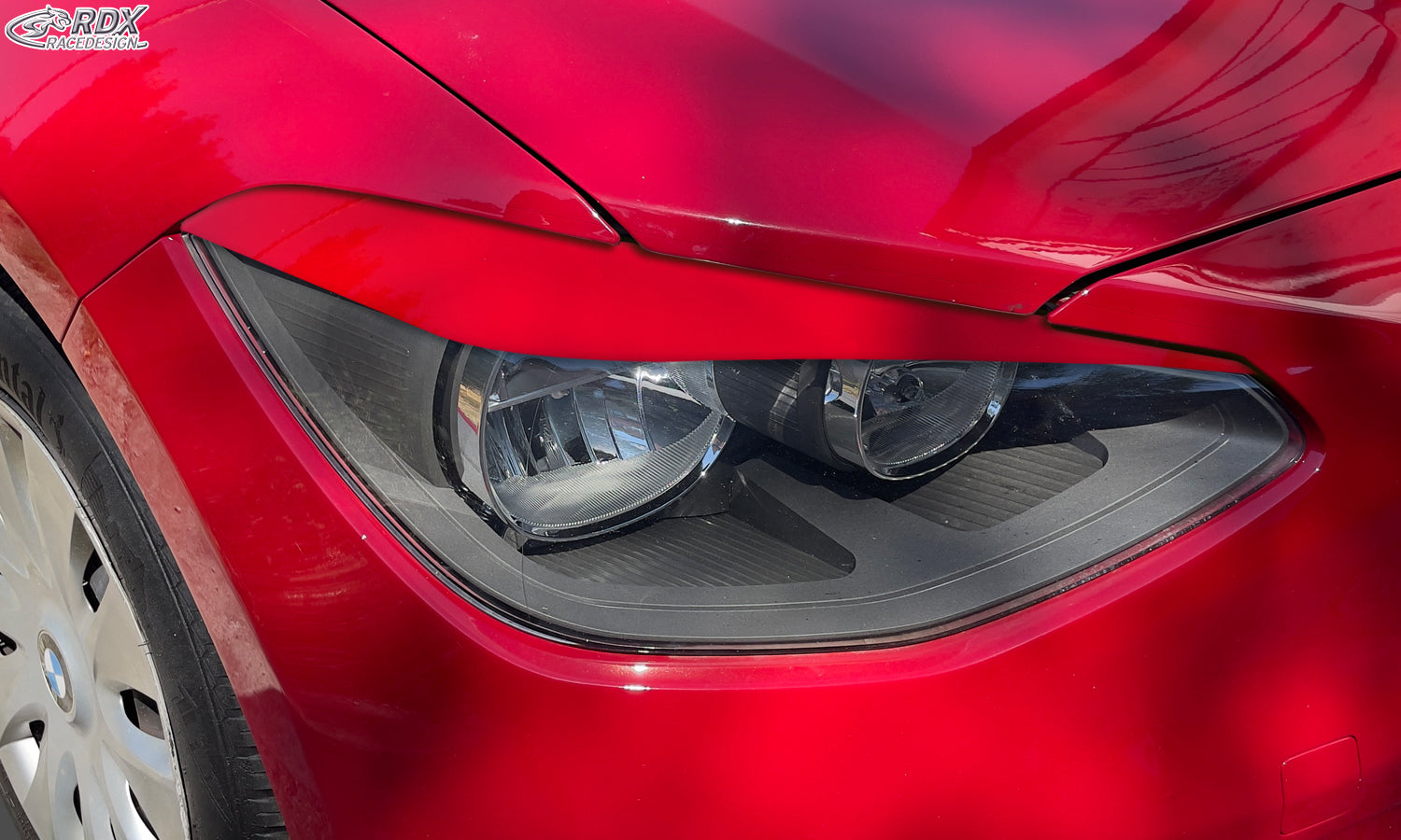RDX Scheinwerferblenden für BMW 1er (F20 / F21 / 2011+), nur für Halogen, Böser Blick