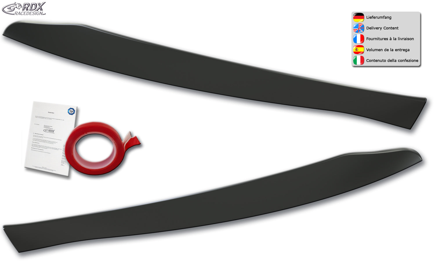 RDX Scheinwerferblenden für MERCEDES GLC X253 & GLC Coupe C253 (204X | 2019-2023) Böser Blick