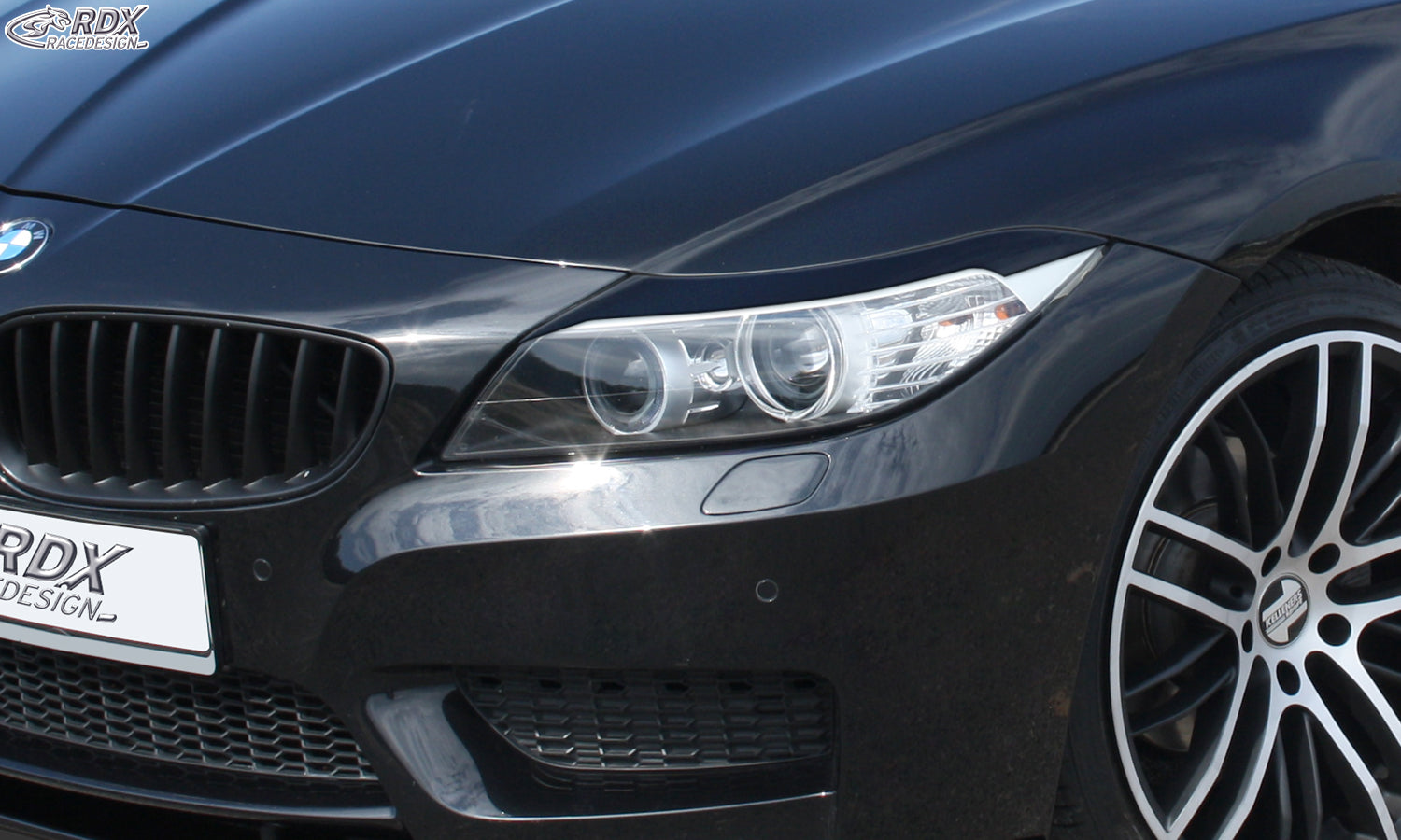 RDX Scheinwerferblenden für BMW Z4 E89 Facelift 2013-2016 (auch 2009-2013) schwarz glänzend Böser Blick