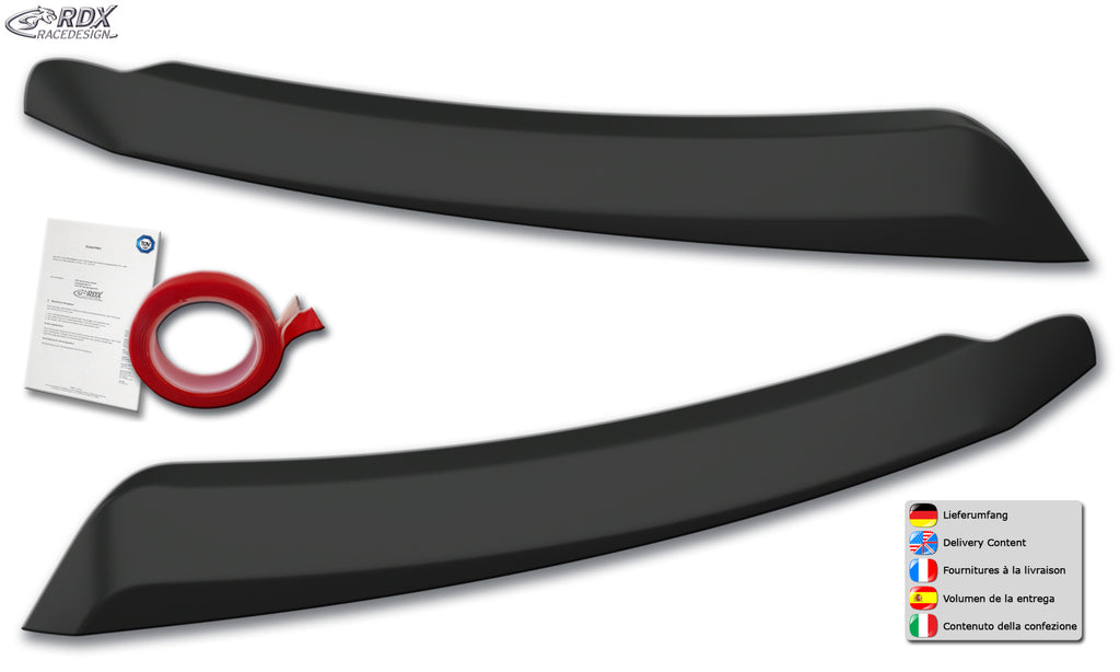 RDX Scheinwerferblenden für DACIA Duster II SR (Mod. 2018-2024) Böser Blick