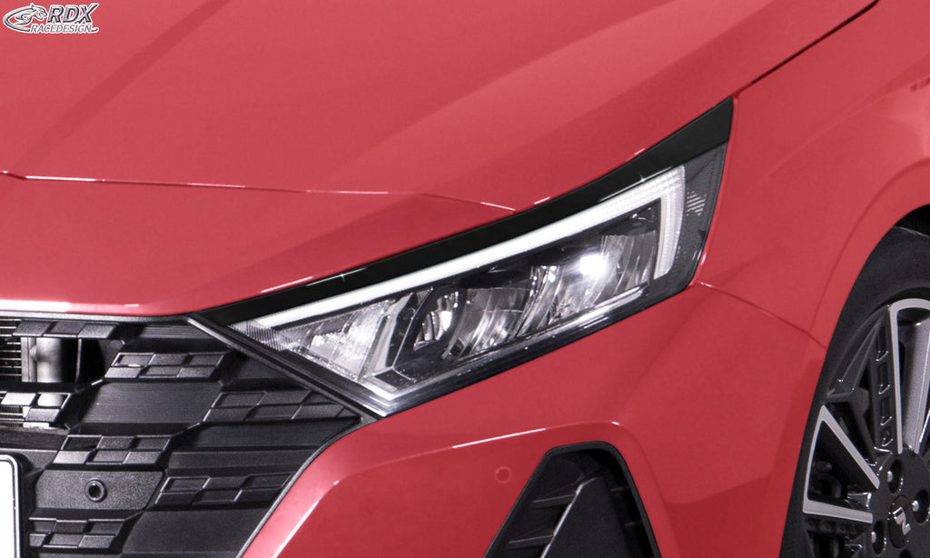 RDX Scheinwerferblenden für HYUNDAI i20 (BC3 / BI3 | 2020-heute) schwarz glänzend Böser Blick