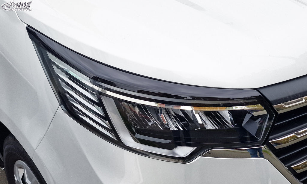 RDX Scheinwerferblenden für RENAULT Trafic & NISSAN Primastar / NV300 (2021+) schwarz glänzend Böser Blick